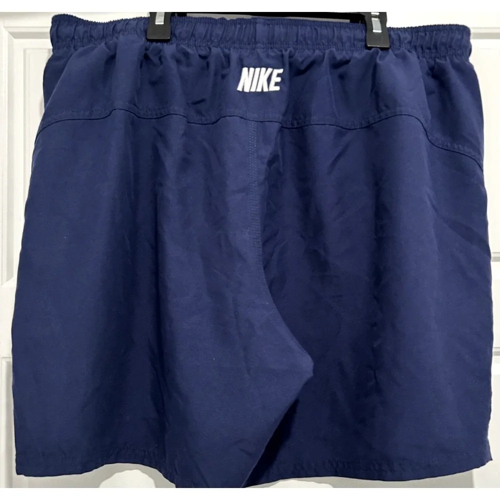 Vintage Nike Shorts Mens Navy Blue White Swoosh Embroidered Spell Out Nike‎ XXL
